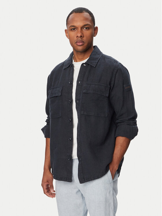 BOSS Cămașă Locky 50558928 Bleumarin Regular Fit