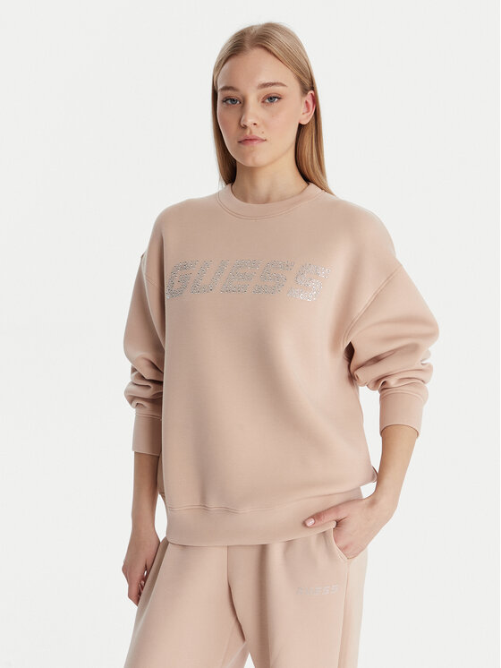 Guess Guess Pulóver V4BQ15 K7UW2 Bézs Regular Fit