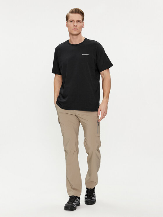 Columbia Columbia Tričko Explorers Canyon™ 2036451 Čierna Regular Fit