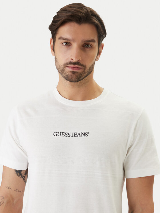 Guess Jeans Guess Jeans Póló M6GIZ3 KE942 Ekru Regular Fit