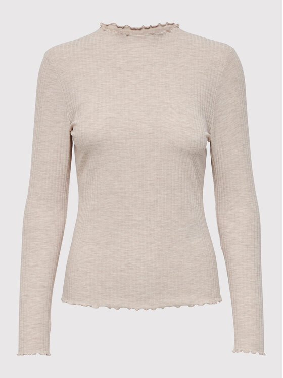 ONLY ONLY Блузка Emma 15180040 Бежевий Slim Fit
