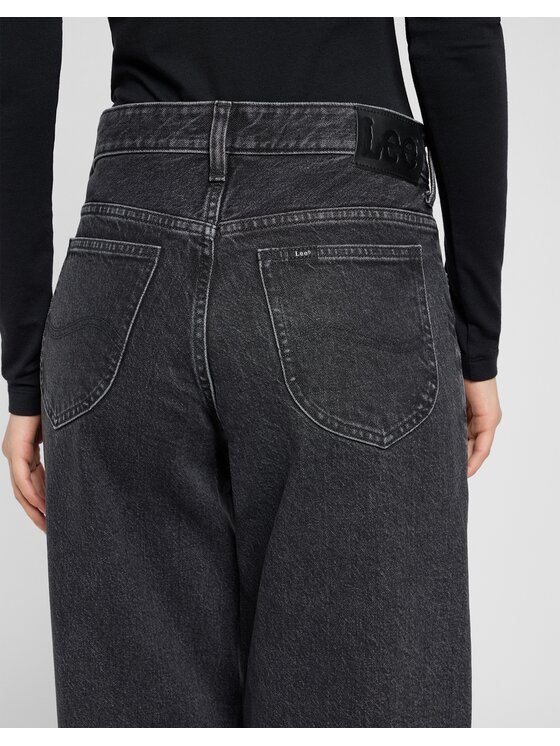 Lee Lee Jeansy Stella Loose Czarny Wide Leg