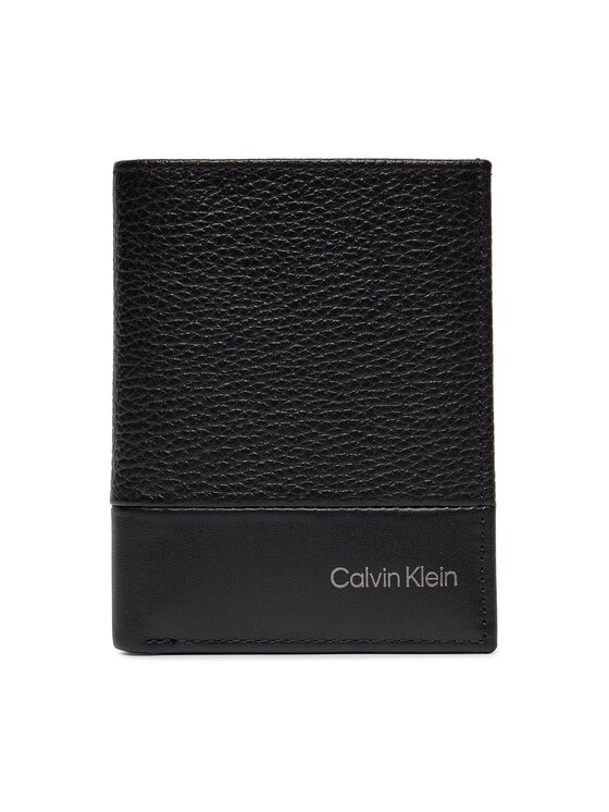 Portofel Mare pentru Bărbați Calvin Klein Subtle Mix Bifold 6Cc W/Coin K50K511667 Negru