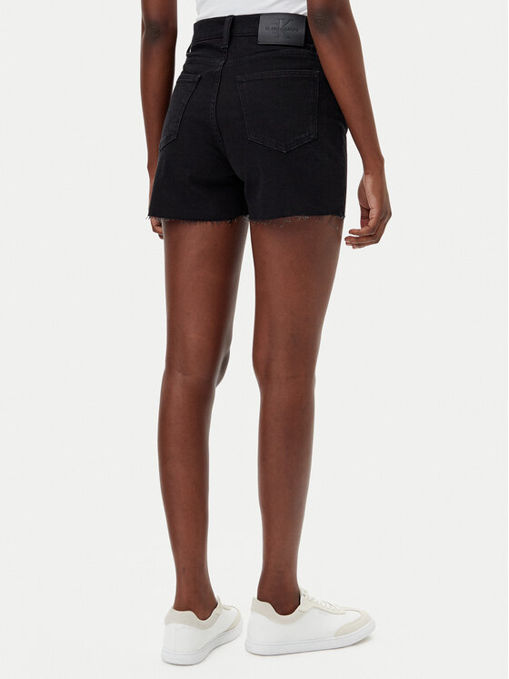 Calvin Klein Jeans Calvin Klein Jeans Kratke traperice J20J225154 Crna Mom Fit