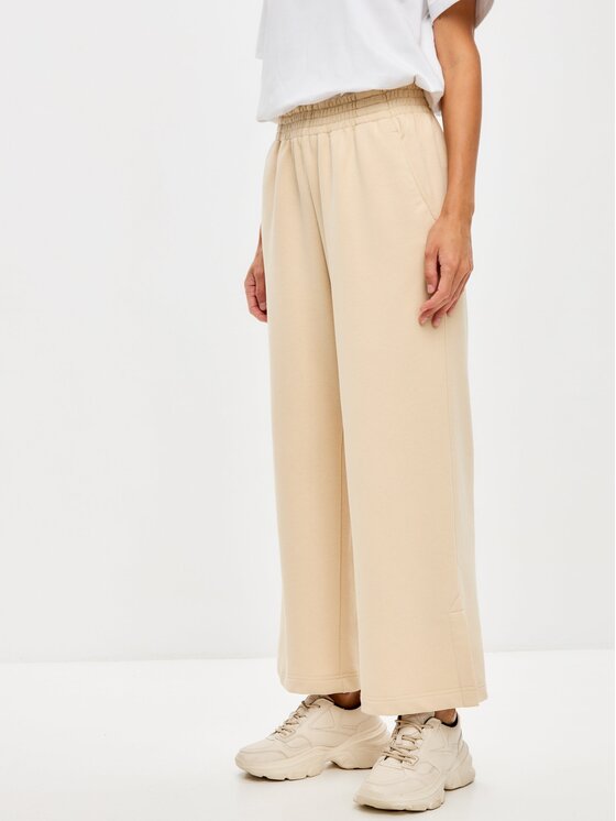 Manii'ta Lacitta Manii'ta Lacitta Kuloty Women's culottes CAT Beżowy Regular Fit