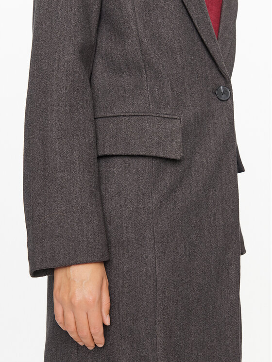 ONLY ONLY Płaszcz przejściowy Nancy 15292832 Szary Regular Fit