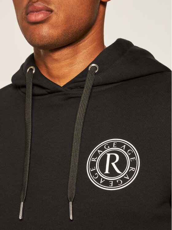 Felpa Hoodie 1 Nero Slim Fit