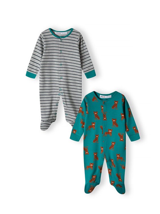 MINOTI MINOTI Komplet 2 par pajacy 15mbaby 5 Zielony Regular Fit