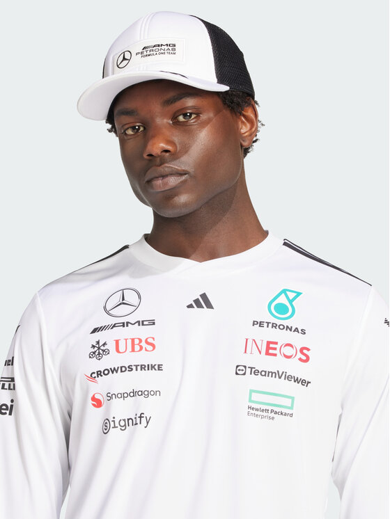 adidas adidas Longsleeve 148153 Biały Slim Fit