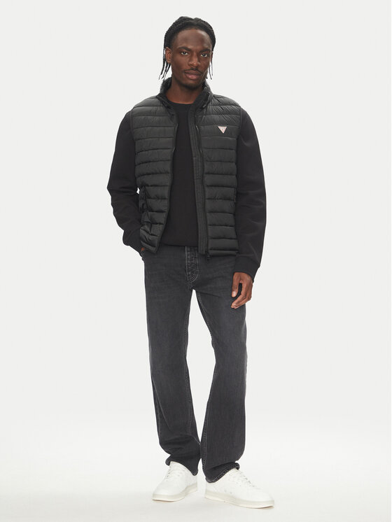 Guess Jeans Guess Jeans Безрукавка M5RN55 WHAB2 Чорний Regular Fit