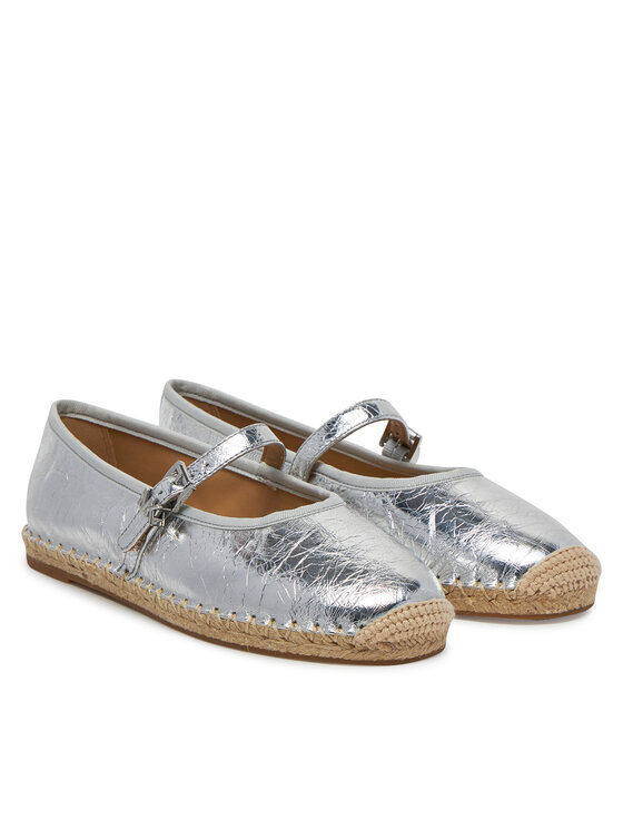 MICHAEL Michael Kors MICHAEL Michael Kors Espadryle Lynn 40S5LYFP2M Srebrny