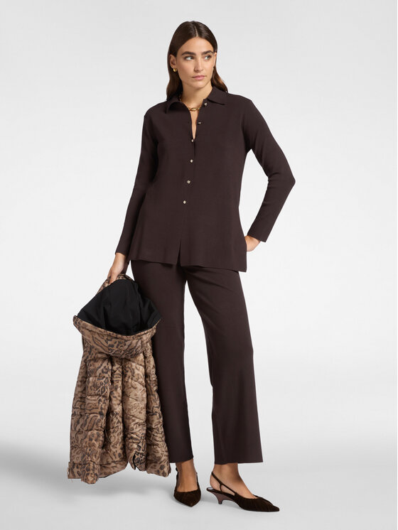 Elena Mirò Elena Mirò Cardigan M417Z000543N032 Marrone Regular Fit