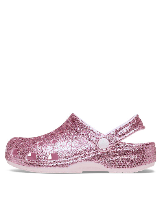 Crocs Crocs Šľapky Classic Chunky Glitter Clog K 211939 Ružová