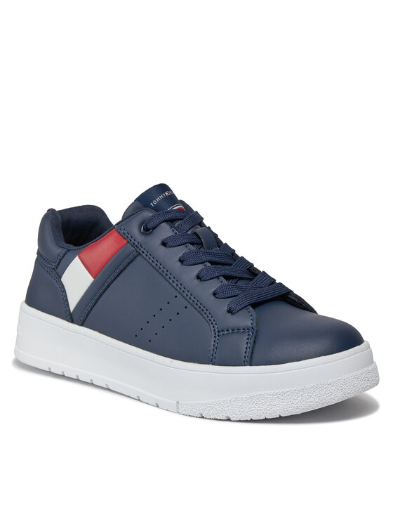 Tommy Hilfiger Tommy Hilfiger Sneakers Flag Low Cut Lace-Up Sneaker T3X9-33356-1355 S Blu scuro