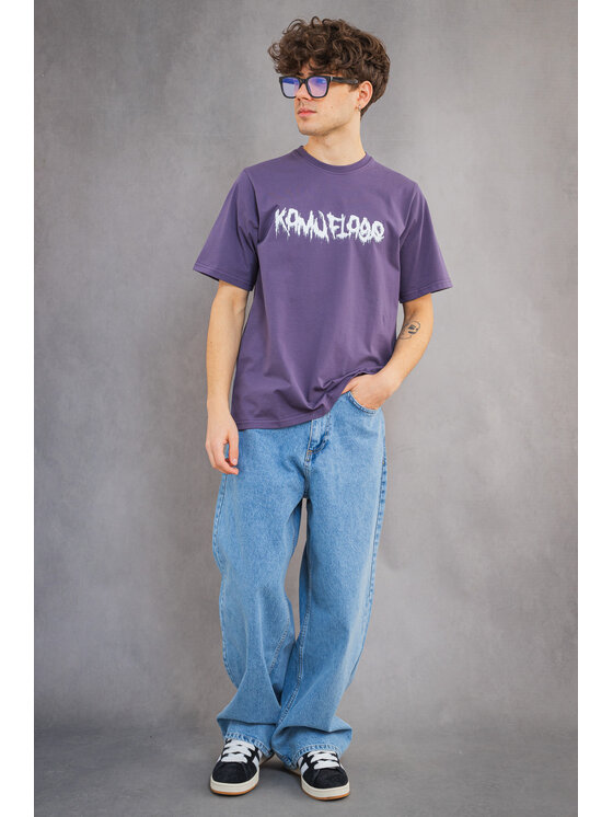 Kamuflage Kamuflage T-Shirt Abyss Fioletowy Oversize