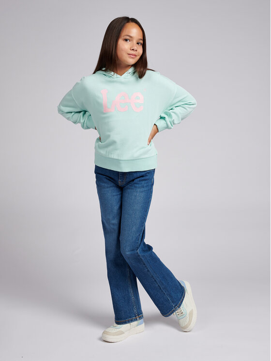 Lee Lee Kalhoty z materiálu Carol Straight LEG5001 Tmavomodrá Regular Fit