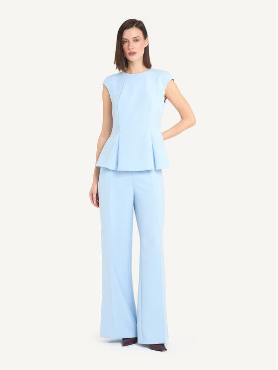 KMX KMX Spodnie materiałowe 810140015 Niebieski Flare Fit