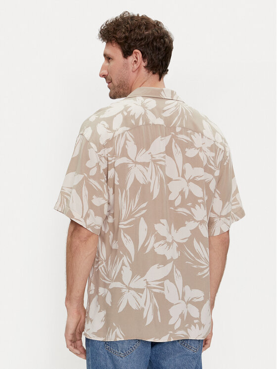 Jack & Jones Jack & Jones Košile Jeff 12248408 Béžová Relaxed Fit