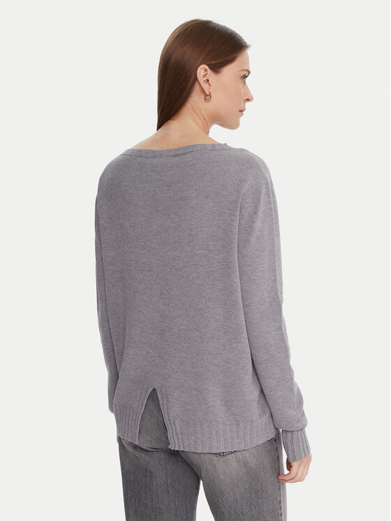 Kontatto Kontatto Sweter 3M0808C Szary Relaxed Fit