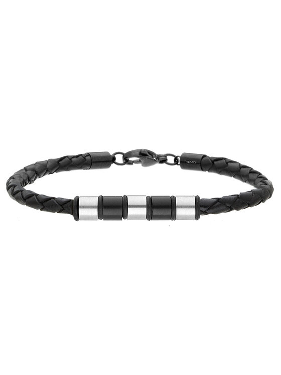 Manoki manoki Bransoletka BA1024SB Czarny