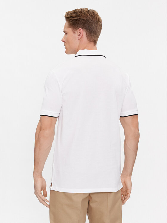 HUGO Hugo Polo Deresino232 50490775 Biały Slim Fit
