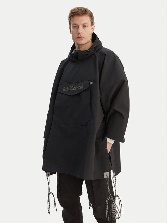 Napapijri Napapijri Regenjacke A-Raincape L NP0A4H4D9411 Schwarz Oversize