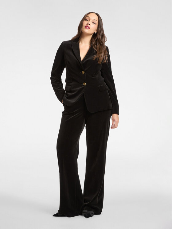 Elena Mirò Elena Mirò Giacca di transizione Q128P000061N033 Nero Slim Fit