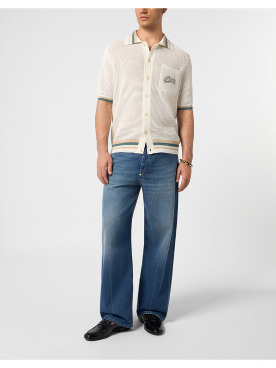 PHILIPP PLEIN PHILIPP PLEIN Polokošile 31399 Bílá Regular Fit