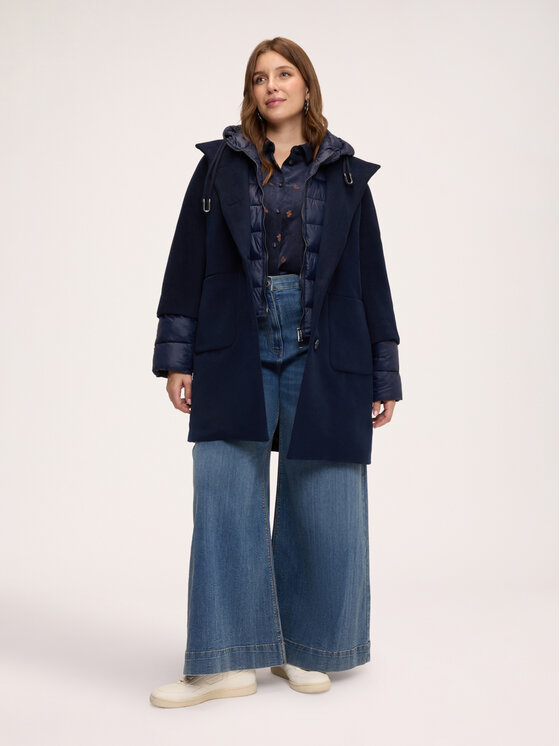 Fiorella Rubino Fiorella Rubino Cappotto invernale F039T001589N034 Blu Regular Fit