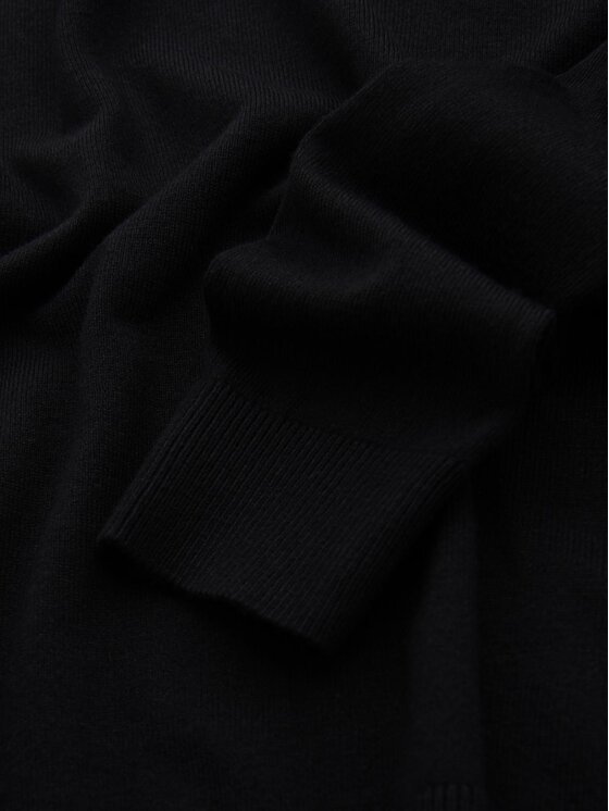 Ombre Ombre Sweter OM-SWBS-0106 Czarny Regular Fit