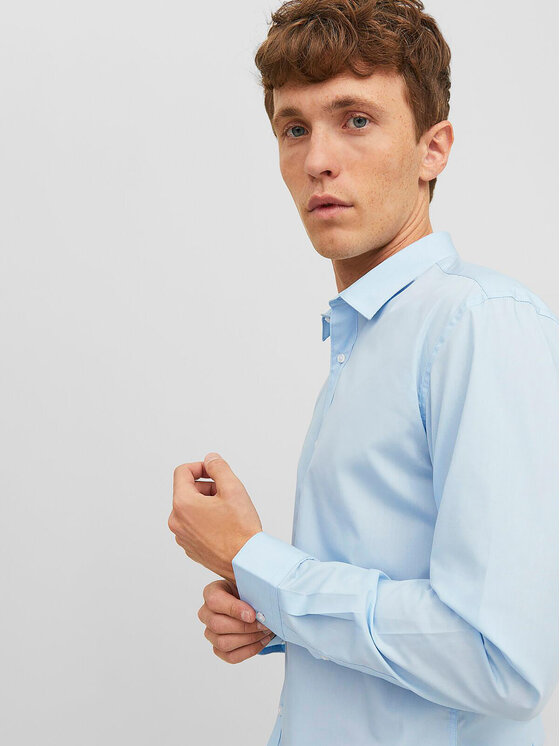 Jack & Jones Jack & Jones Košeľa 12187222 Modrá Slim Fit