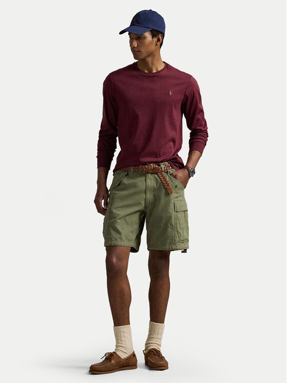 Polo Ralph Lauren Polo Ralph Lauren Majica dugih rukava 710760121037 Tamnocrvena Slim Fit