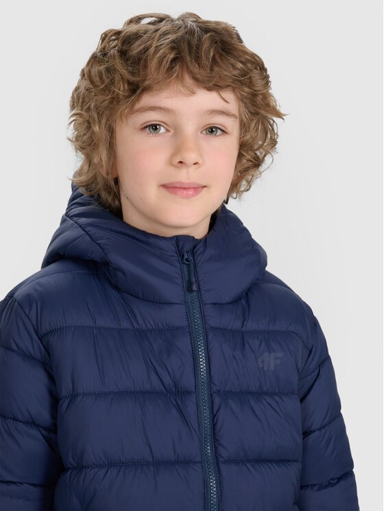 4F 4F Giubbotto piumino 4FJRAW25TDJAU0804-31S Blu scuro Regular Fit
