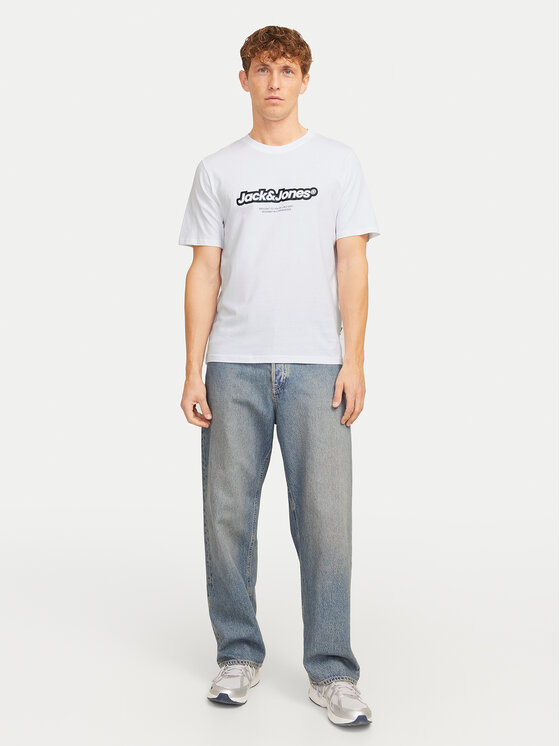 Jack&Jones Jack&Jones Majica Vesterbro 12265740 Bela Relaxed Fit