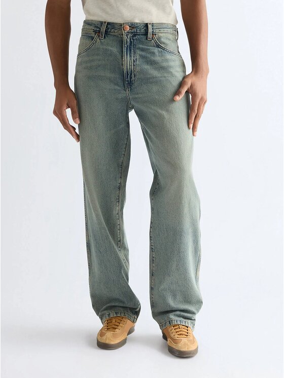 Wrangler Wrangler Jeansy Loose Straight Niebieski Loose Fit