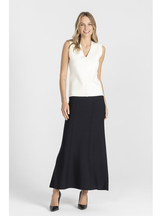 Deni Cler Milano Deni Cler Milano Kamizelka T-DC-450D-E5-90-11-1 Biały Regular Fit