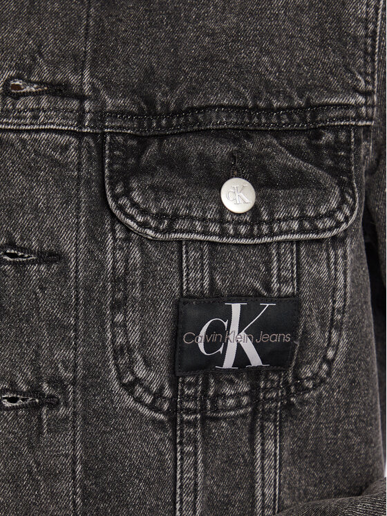 Calvin Klein Jeans Calvin Klein Jeans Jeansová bunda J20J220231 Šedá Regular Fit