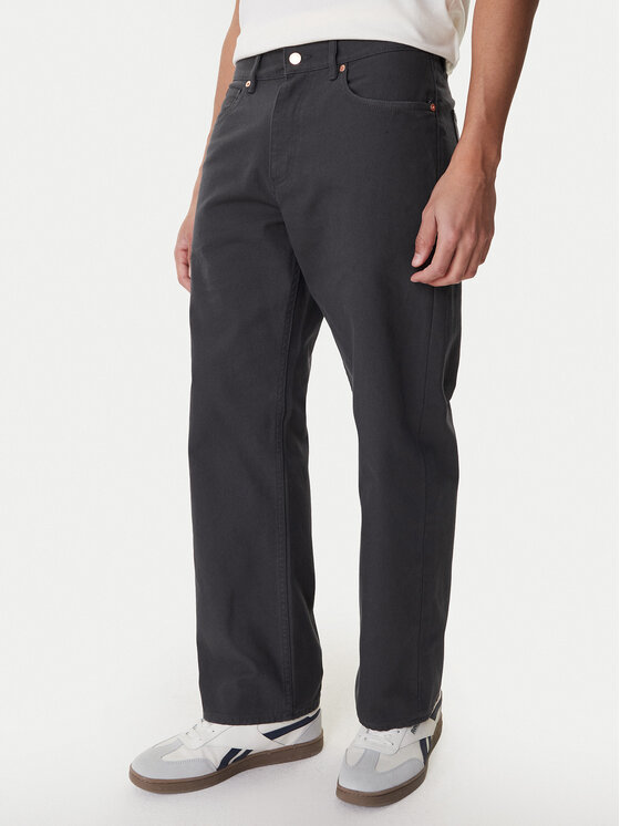 RVCA Pantaloni din material Dayshift 23A113502 Gri Relaxed Fit
