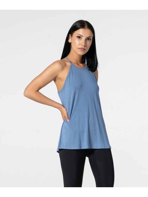 Carpatree Carpatree T-Shirt TankTopString Niebieski Relaxed Fit