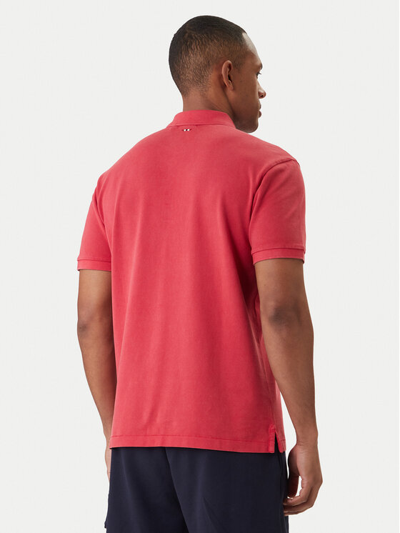 Napapijri Napapijri Polo Elbass SS 4 NP0A4GDL Czerwony Regular Fit