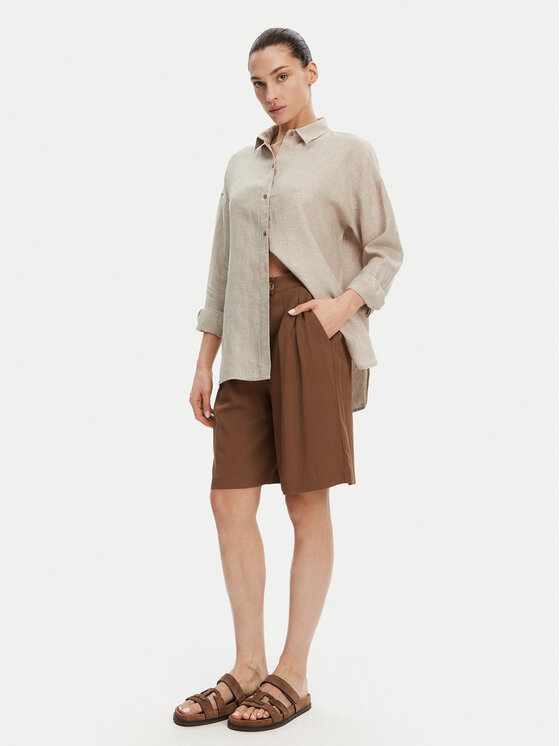 Barbour Barbour Koszula Hampton LSH1596SN31 Beżowy Relaxed Fit