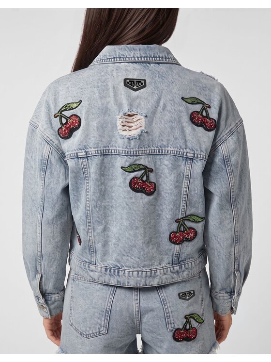 PHILIPP PLEIN PHILIPP PLEIN Giacca di jeans 31763 Blu Regular Fit