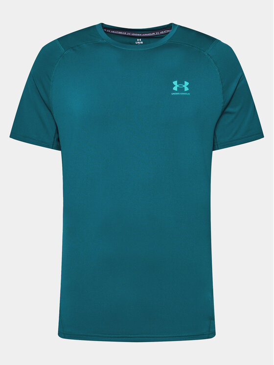 Under Armour Under Armour Funkční tričko Ua Hg Armour Ftd Graphic Ss 1383320-449 Zelená Fitted Fit