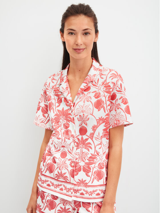 Calida Calida T-Shirt 14008 Biały Comfortable Fit
