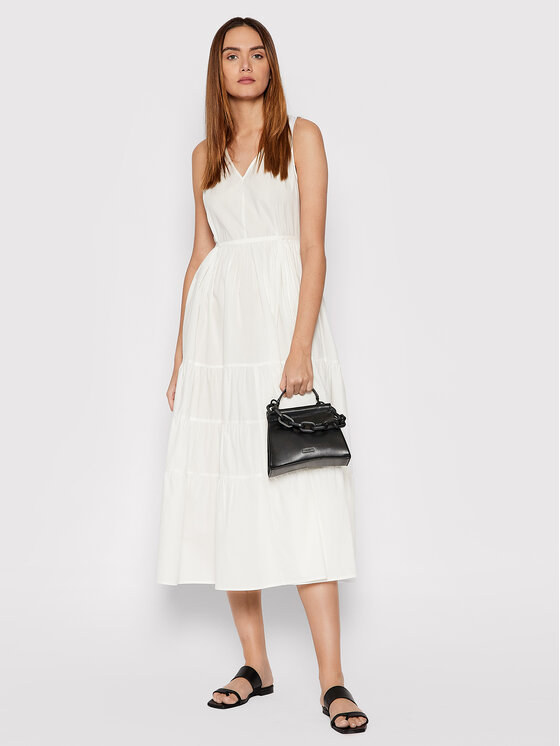 Seafolly Seafolly Sukienka letnia Beachedit 54608-DR Biały Regular Fit