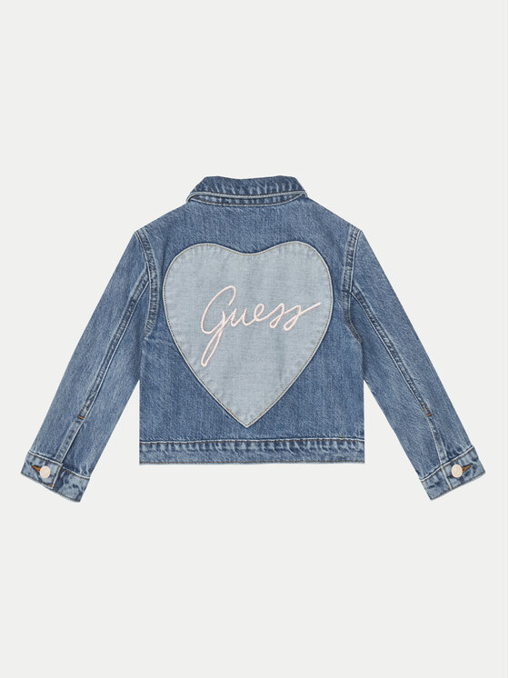 Guess Guess Kurtka jeansowa K5RL01 D45E0 Niebieski Regular Fit