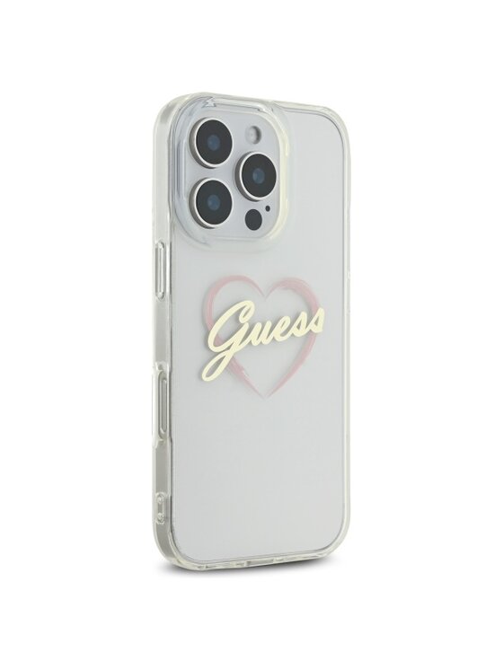 Guess Guess Etui na telefon Apple iPhone 16 Pro Max Przezroczysty