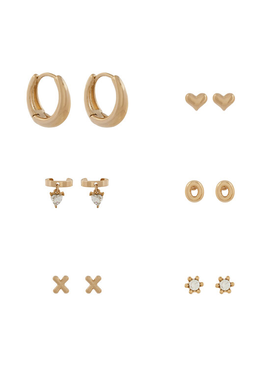 Aldo Aldo Set 6 párov náušníc Soha 13935199 Zlatá
