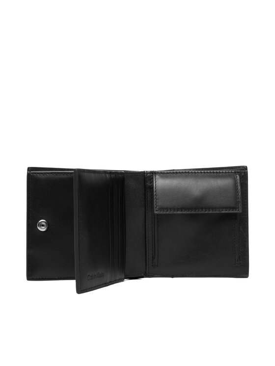 Calvin Klein Calvin Klein Denarnica Embossed Emblem Trifold LV04D1145G Črna