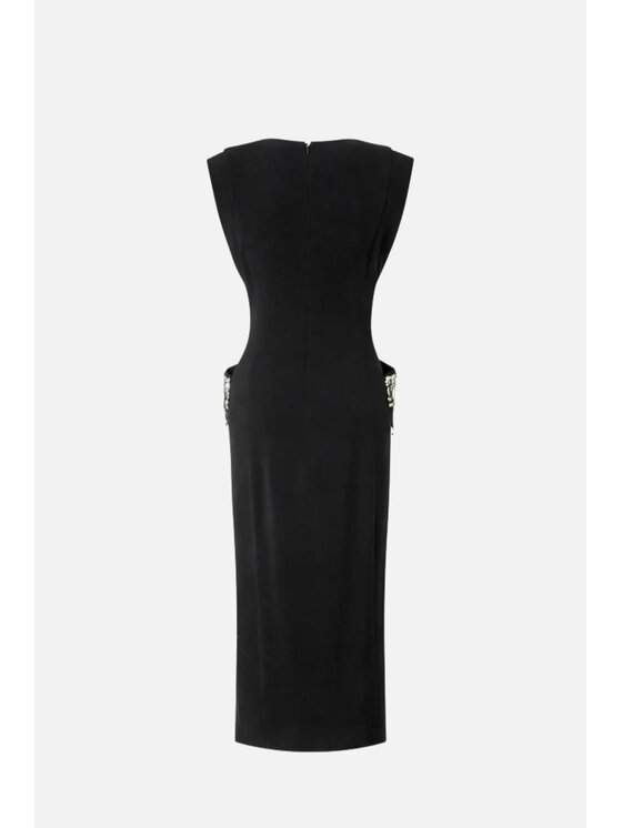 PINKO PINKO Večerní šaty Freccette Abito Černá Regular Fit